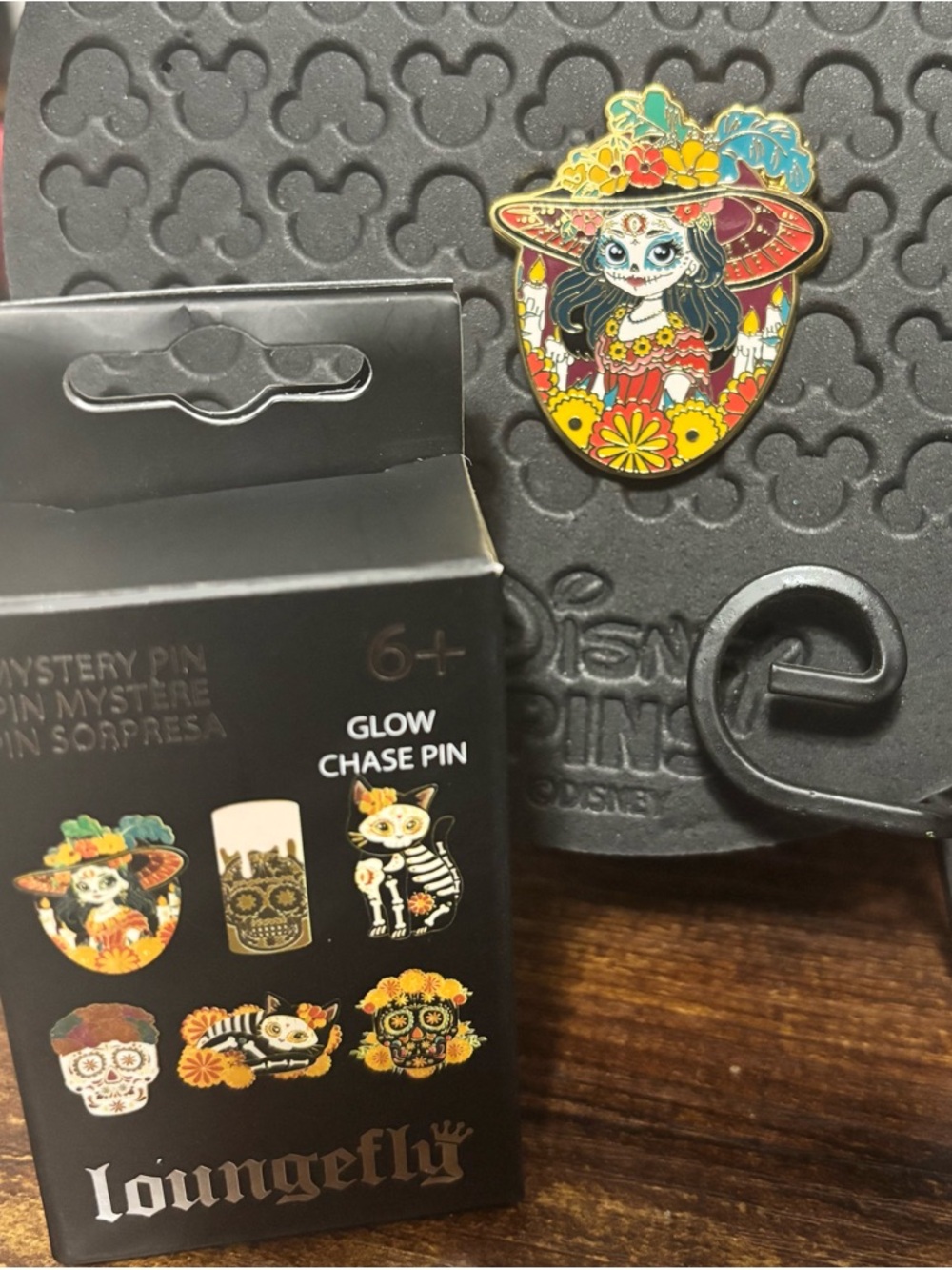 Loungefly Multicolor Day of the Dead Catrina Enamel Pin
